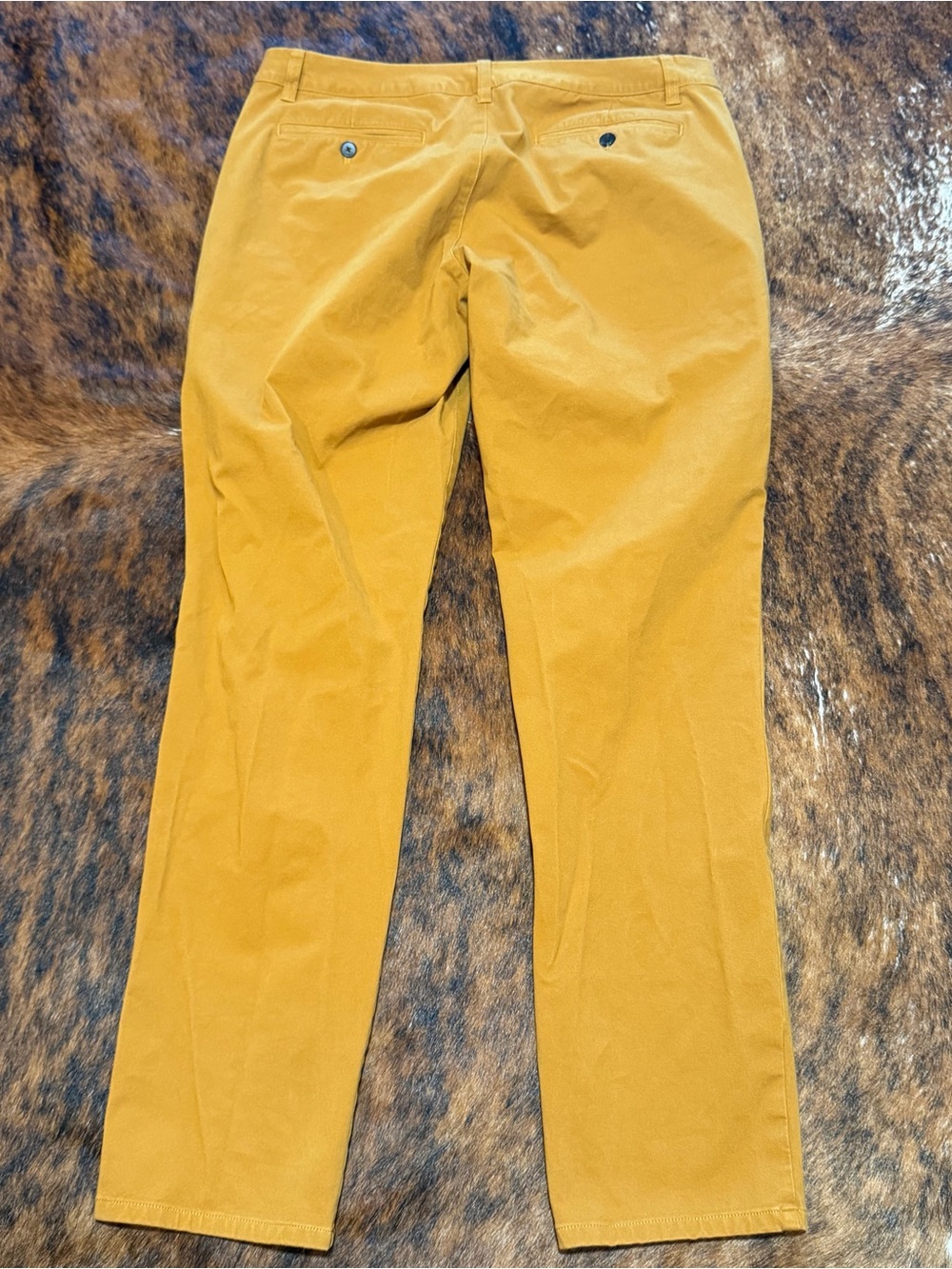 Bonobos Men's Stretch Washed Chino Pants Slim Taper 35/32 Mustard Yellow Gold